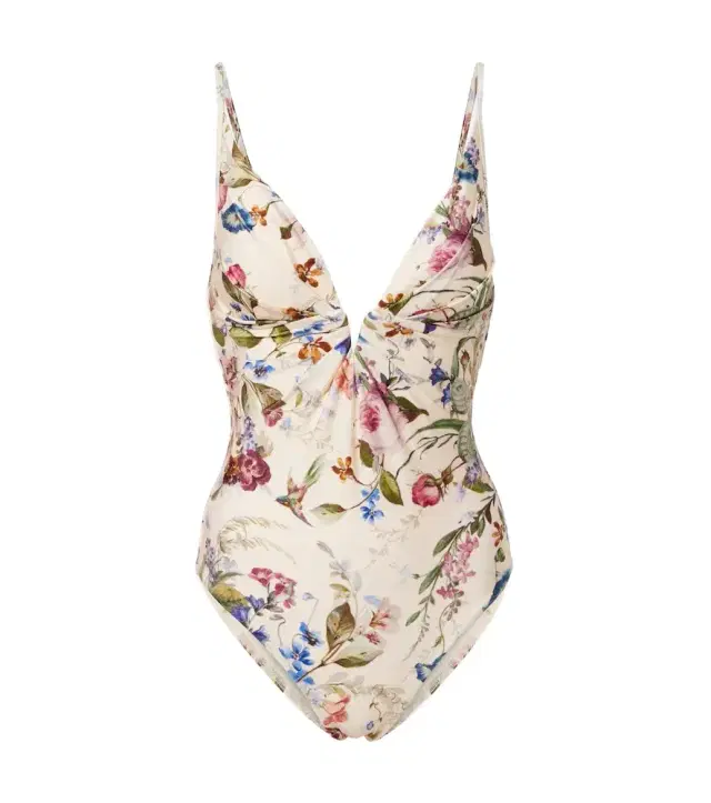 Patience floral gathered swimsuit