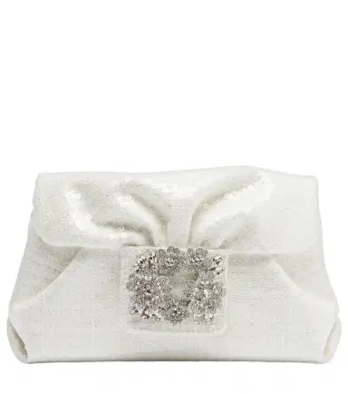 Roger Vivier Efflorescence Micro sequined clutch | Thumbnail 1 Roger Vivier Efflorescence Micro sequined clutch | Thumbnail 1
