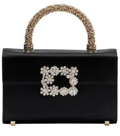 Roger Vivier Jewel Efflorescence Mini satin top-handle bag | Thumbnail 1 Roger Vivier Jewel Efflorescence Mini satin top-handle bag | Thumbnail 1