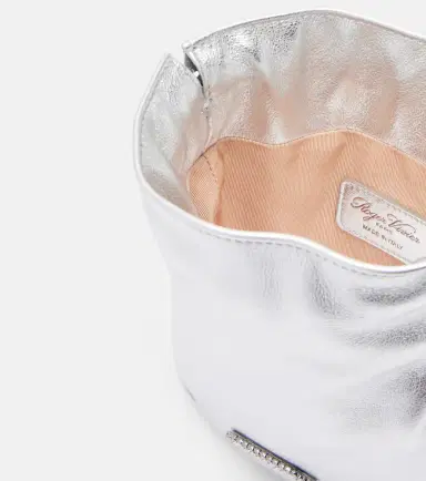 Roger Vivier Pilgrim Nano metallic leather bucket bag | Thumbnail 2