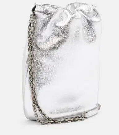 Roger Vivier Pilgrim Nano metallic leather bucket bag | Thumbnail 3