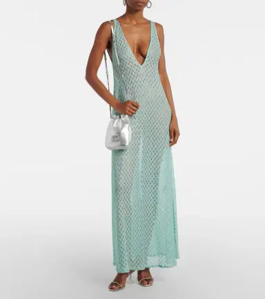 Roger Vivier Pilgrim Nano metallic leather bucket bag | Thumbnail 5