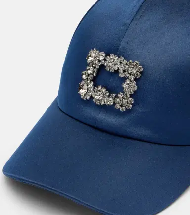 Roger Vivier Efflorescence satin baseball cap | Thumbnail 2
