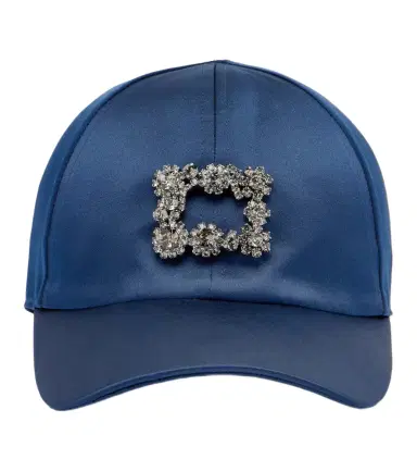 Roger Vivier Efflorescence satin baseball cap | Thumbnail 1