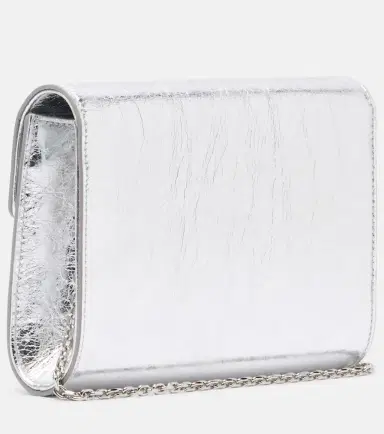 Roger Vivier Efflorescence Mini metallic leather clutch | Thumbnail 3