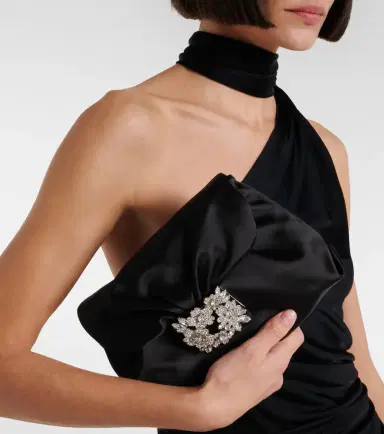 Roger Vivier Efflorescence Mini satin clutch | Thumbnail 5