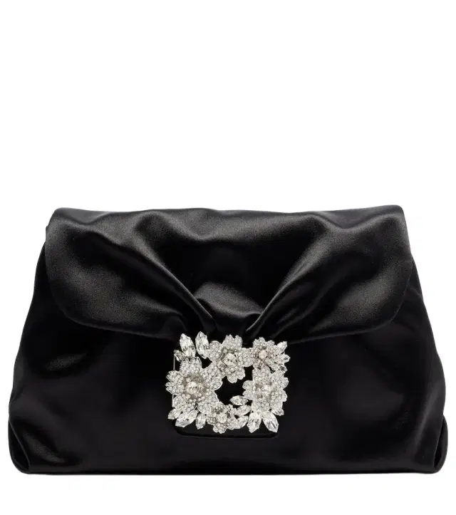 Roger Vivier Efflorescence Mini satin clutch