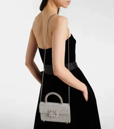 Roger Vivier Jewel Efflorescence Mini glitter tote bag | Thumbnail 5