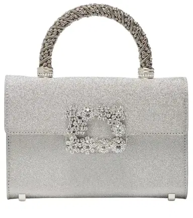 Roger Vivier Jewel Efflorescence Mini glitter tote bag | Thumbnail 1