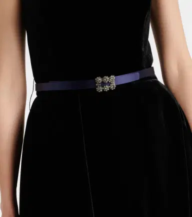 Roger Vivier Efflorescence satin belt | Thumbnail 3 Roger Vivier Efflorescence satin belt | Thumbnail 3