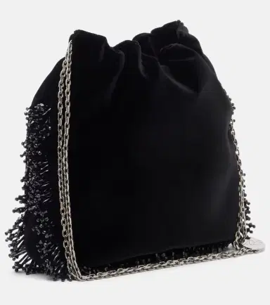 Roger Vivier Pilgrim Mini beaded velvet bucket bag | Thumbnail 2