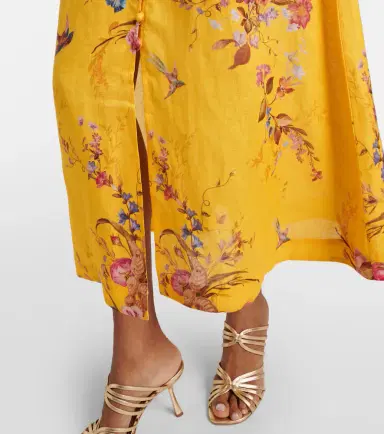 Zimmermann Floral linen midi dress | Thumbnail 6 Zimmermann Floral linen midi dress | Thumbnail 6