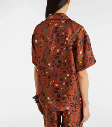 Asceno Prague printed silk twill shirt | Thumbnail 5