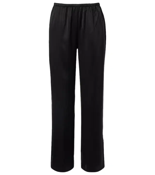 Loreto silk charmeuse wide-leg pants