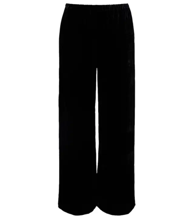 Asceno Austin velvet wide-leg pants