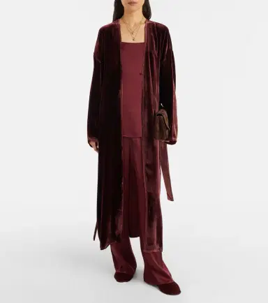 Asceno Austin silk satin wide-leg pants | Thumbnail 2