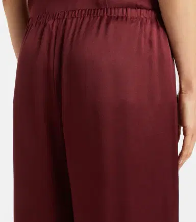 Asceno Austin silk satin wide-leg pants | Thumbnail 4