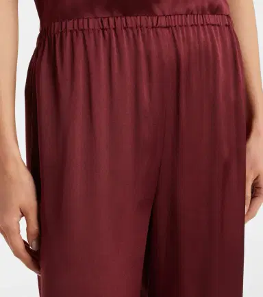 Asceno Austin silk satin wide-leg pants | Thumbnail 6