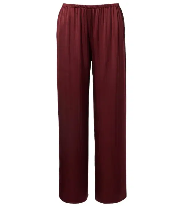 Austin silk satin wide-leg pants