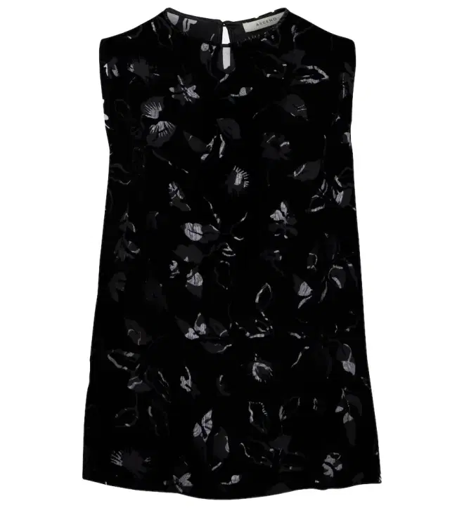 Asceno Trento devoré velvet top