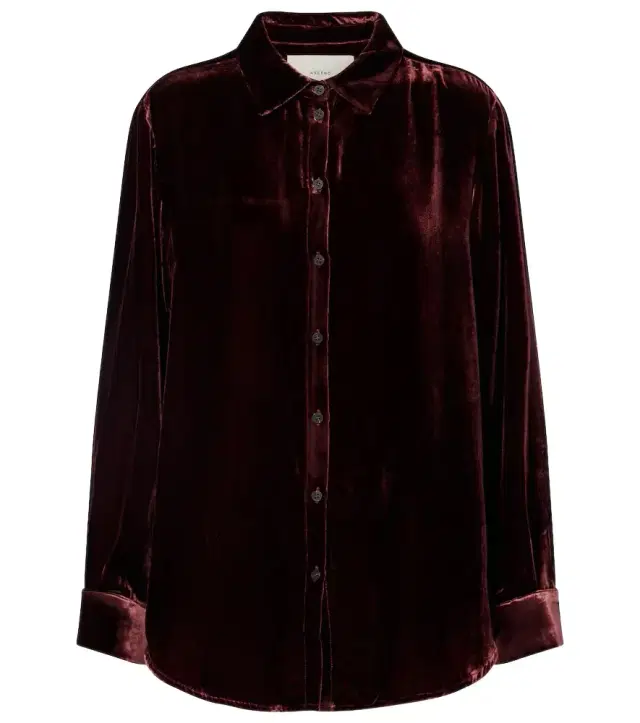 Asceno London velvet shirt