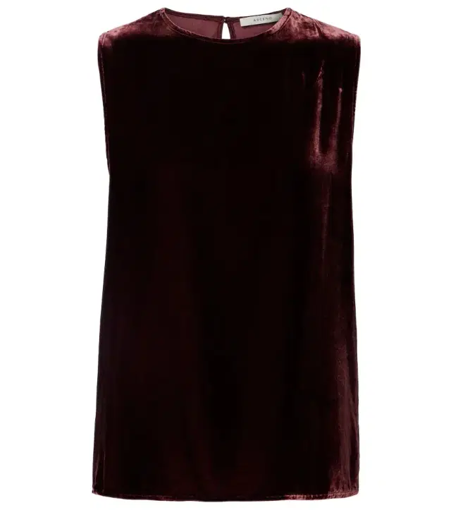 Asceno Trento velvet tank top