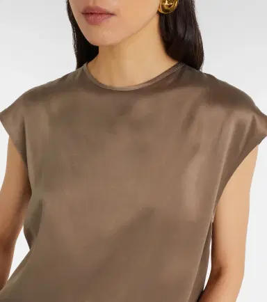 Asceno Dasha silk charmeuse top | Thumbnail 2