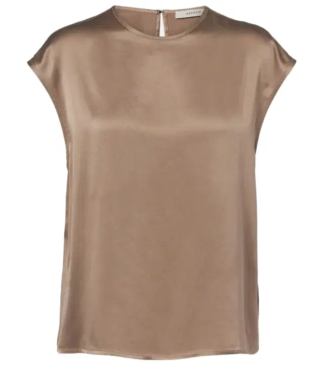 Asceno Dasha silk charmeuse top