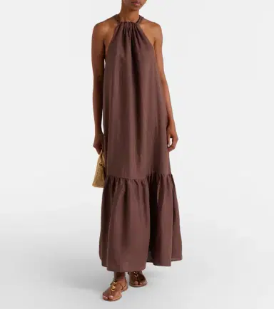 Asceno Linen maxi dress | Thumbnail 7