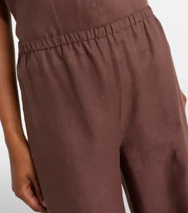 Asceno Austin linen wide-leg pants | Thumbnail 2