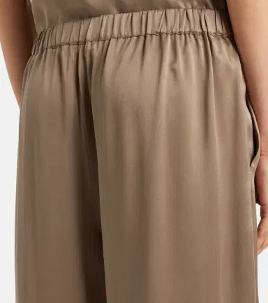 ASCENO Isola silk charmeuse wide-leg pants | Thumbnail 2