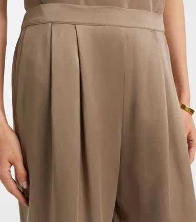 ASCENO Isola silk charmeuse wide-leg pants | Thumbnail 6