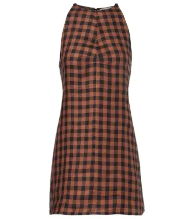 Asceno Antigua gingham linen minidress | Thumbnail 1
