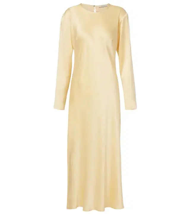 Asceno Salina silk charmeuse midi dress