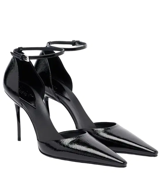 Alaia Alaïa D'Orsay 90 patent leather pumps