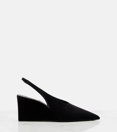 Alaïa Alaïa Cube 75 wedge slingback suede pumps | Thumbnail 3 Alaïa Alaïa Cube 75 wedge slingback suede pumps | Thumbnail 3