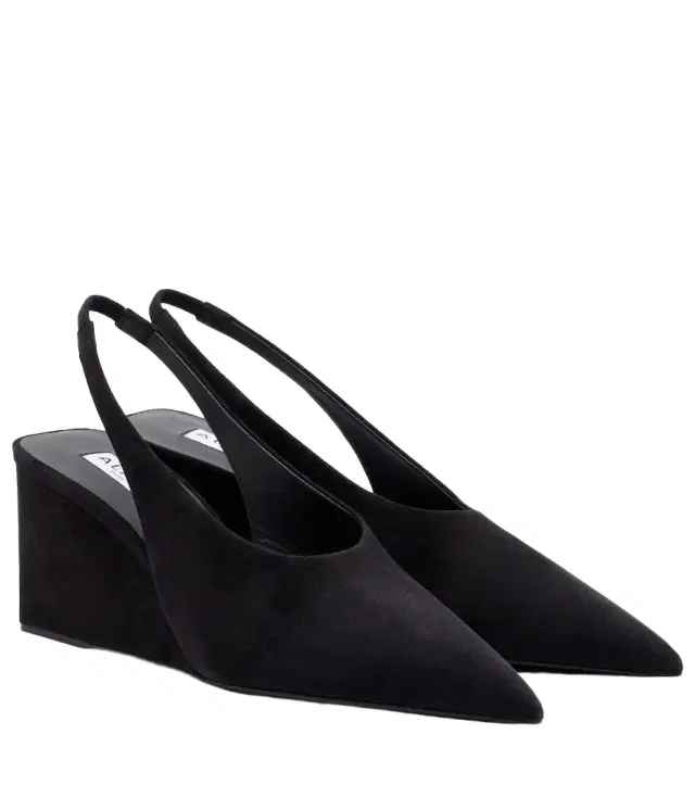 Alaia Alaïa Cube 75 wedge slingback suede pumps