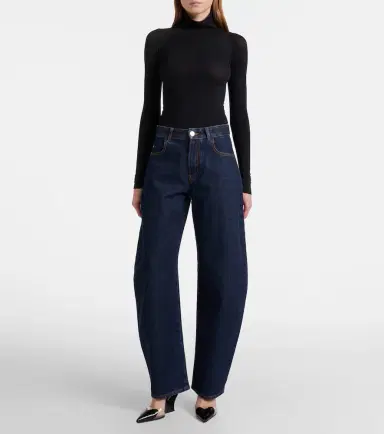 Alaïa Alaïa Le Caur 90 PU and leather wedge mules | Thumbnail 5