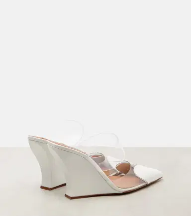 Alaïa Alaïa Le Caur 90 leather and PU wedge mules | Thumbnail 3 Alaïa Alaïa Le Caur 90 leather and PU wedge mules | Thumbnail 3