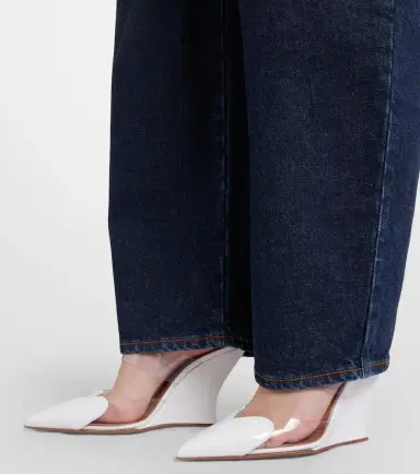 Alaïa Alaïa Le Caur 90 leather and PU wedge mules | Thumbnail 6 Alaïa Alaïa Le Caur 90 leather and PU wedge mules | Thumbnail 6