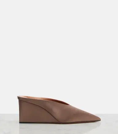 Alaïa Alaïa Cube satin wedge mules | Thumbnail 2