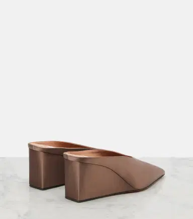 Alaïa Alaïa Cube satin wedge mules | Thumbnail 3