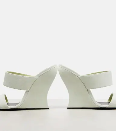 Alaïa Alaïa Wave 110 suede wedge mules | Thumbnail 2 Alaïa Alaïa Wave 110 suede wedge mules | Thumbnail 2