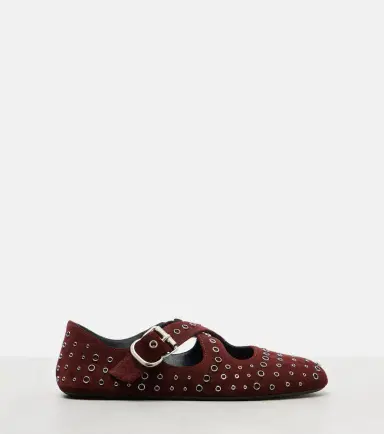 Alaïa Alaïa Embellished suede ballet flats | Thumbnail 3 Alaïa Alaïa Embellished suede ballet flats | Thumbnail 3