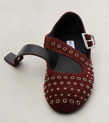 Alaïa Alaïa Embellished suede ballet flats | Thumbnail 4 Alaïa Alaïa Embellished suede ballet flats | Thumbnail 4