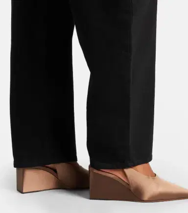 Alaïa Alaïa Cube 75 satin slingback wedges | Thumbnail 6 Alaïa Alaïa Cube 75 satin slingback wedges | Thumbnail 6