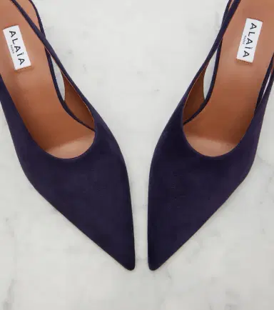 Alaïa Alaïa Cube suede wedge slingback pumps | Thumbnail 3