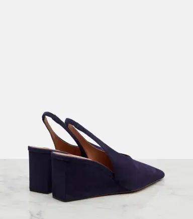 Alaïa Alaïa Cube suede wedge slingback pumps | Thumbnail 4