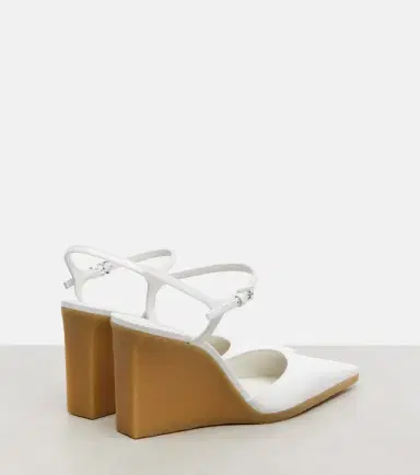 Alaïa Alaïa 90 patent leather wedge slingback pumps | Thumbnail 2