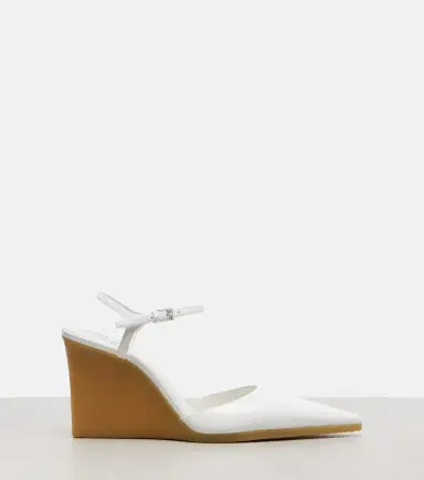Alaïa Alaïa 90 patent leather wedge slingback pumps | Thumbnail 4